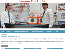 Tablet Screenshot of anshumantech.com