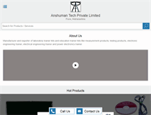 Tablet Screenshot of anshumantech.net